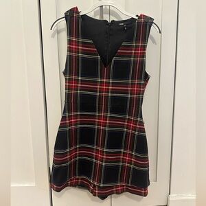 Maje plaid skort dress